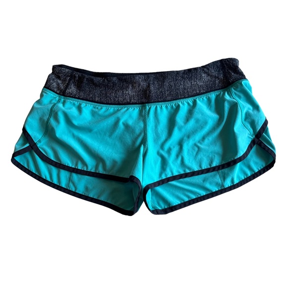 lululemon athletica Pants - Lululemon Speed Short Turquoise Four-Way Stretch Short Size 10